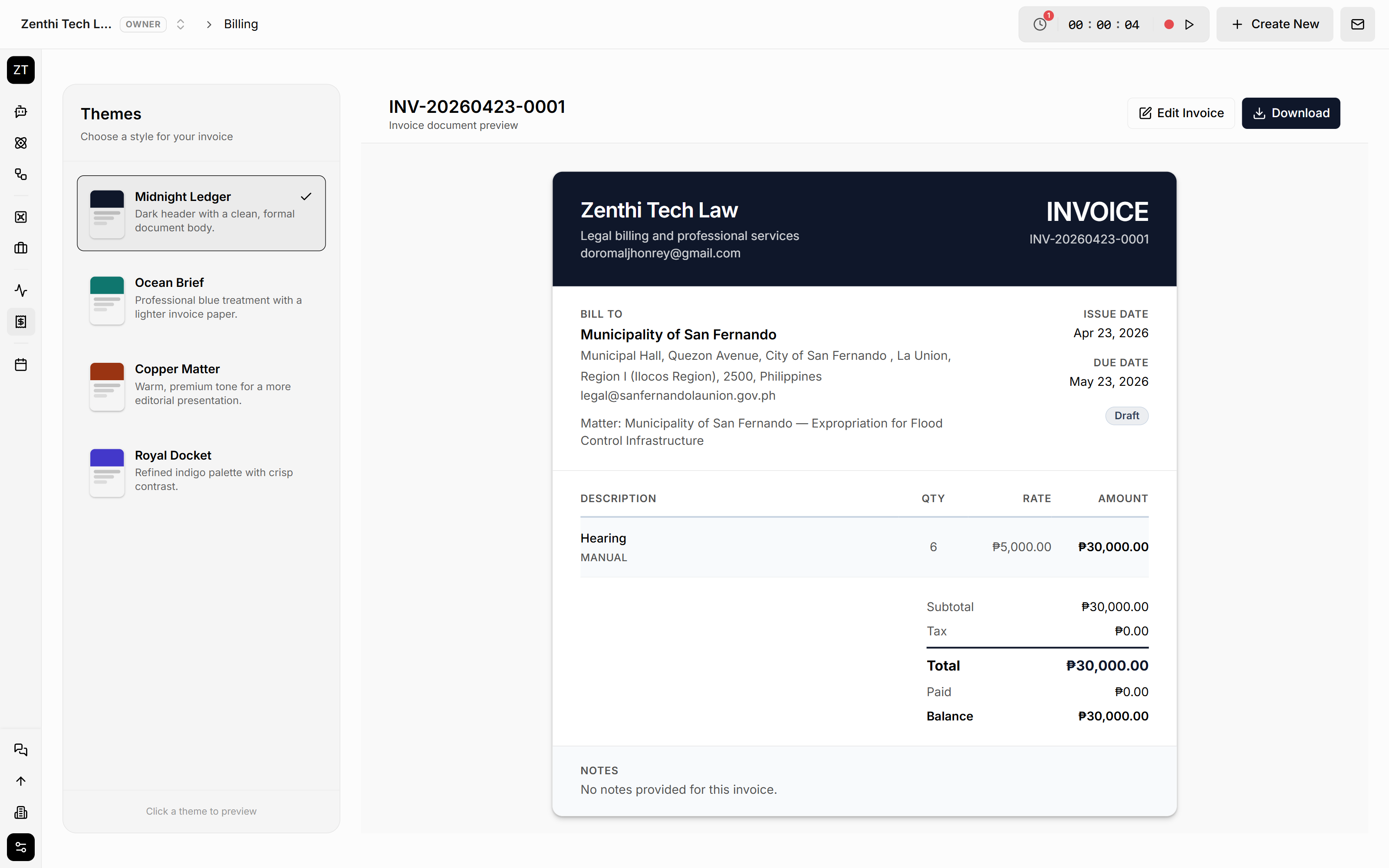Invoice Builder