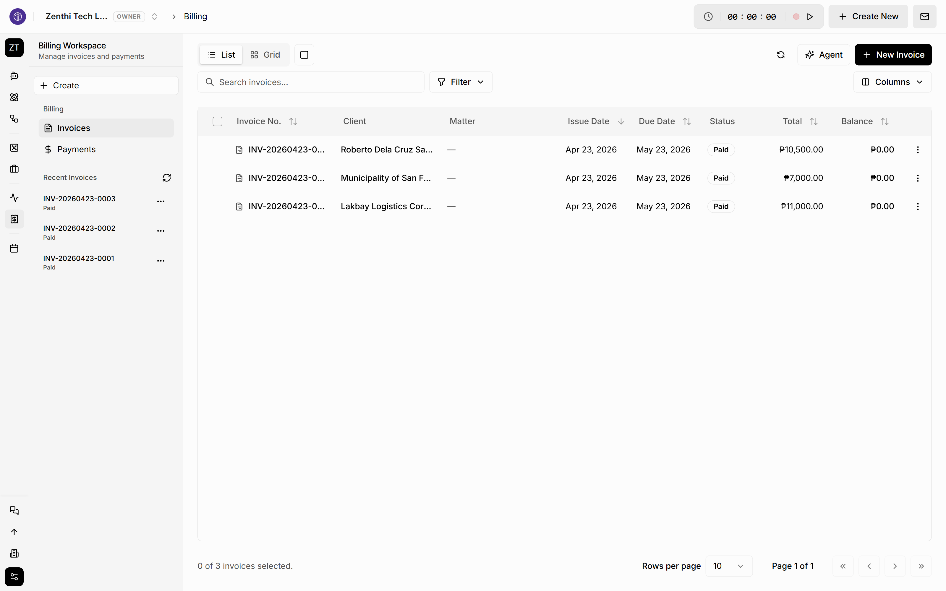 Invoice Management