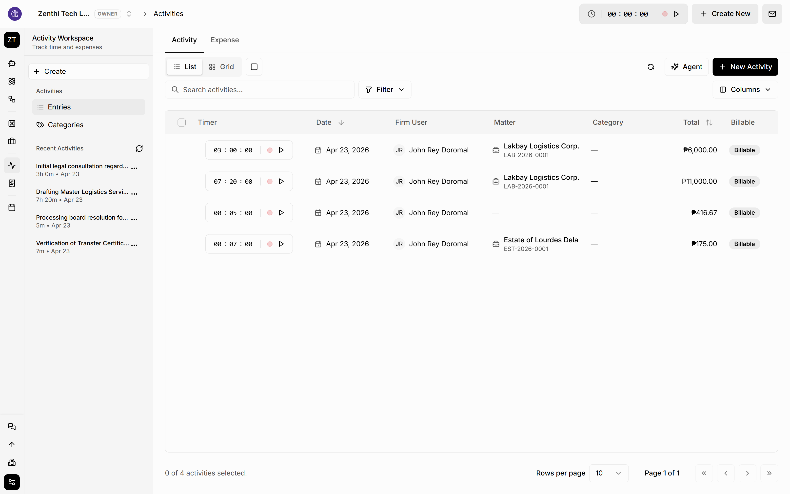 Time Entry Management