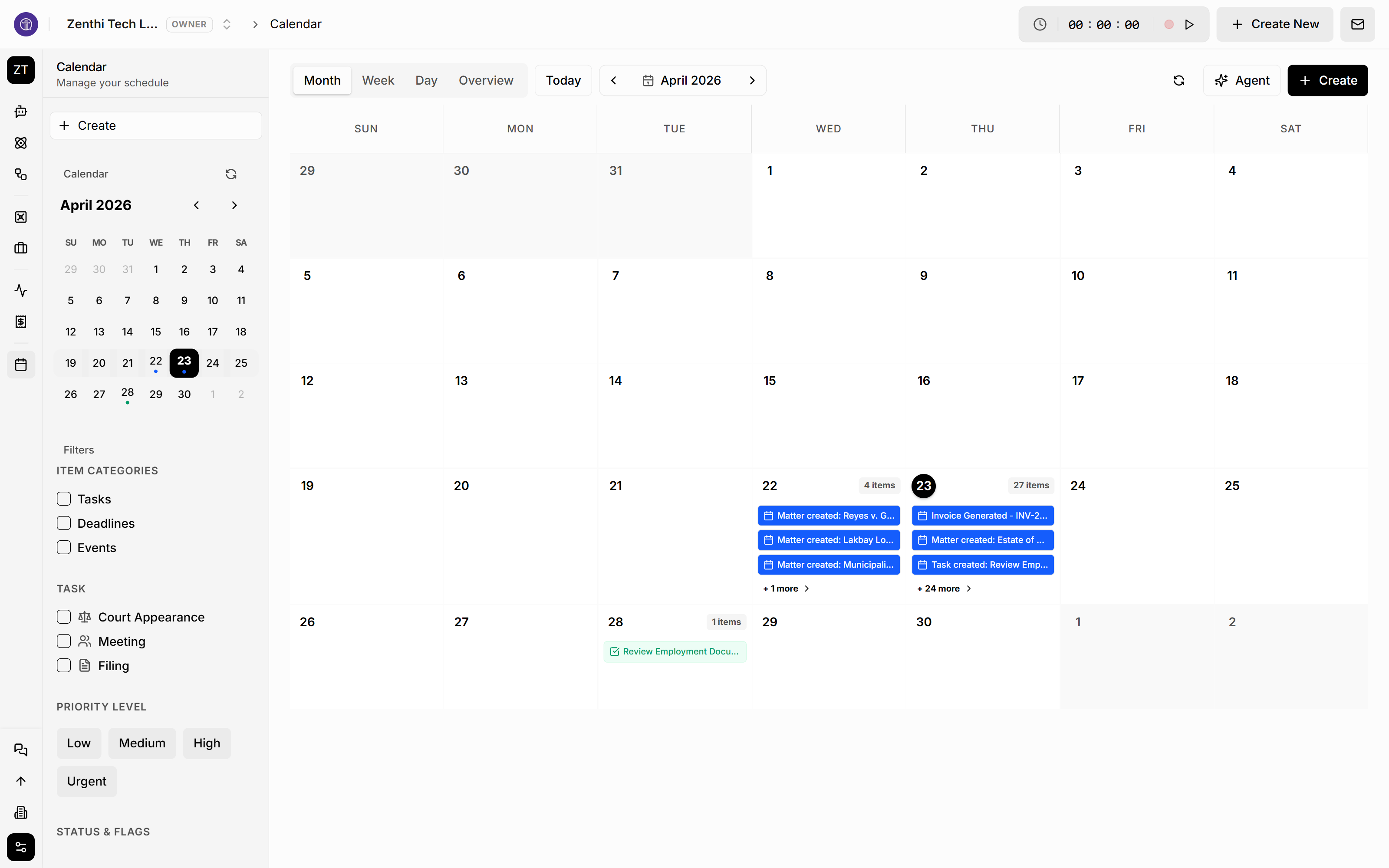 Calendar Views