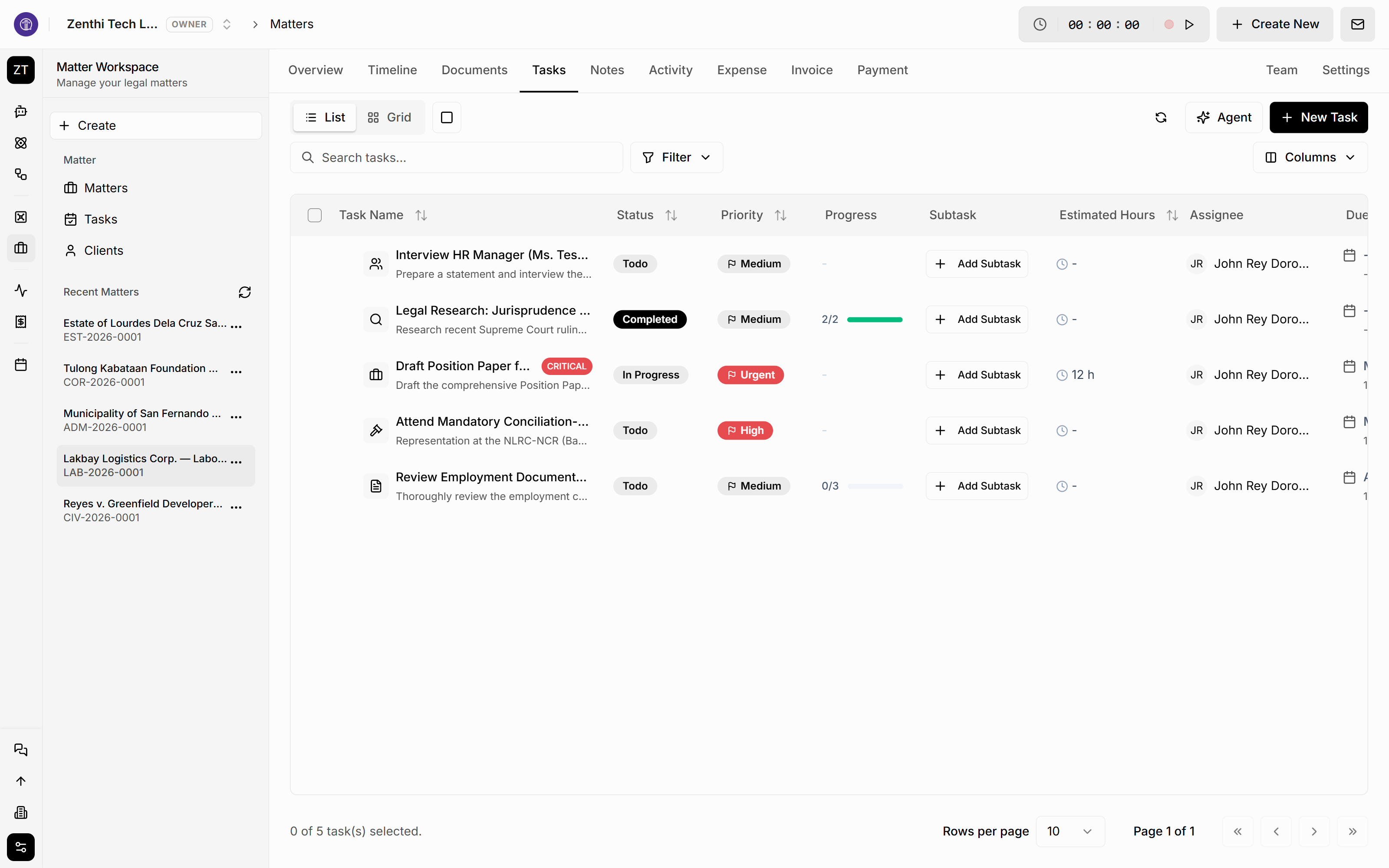 Task Management